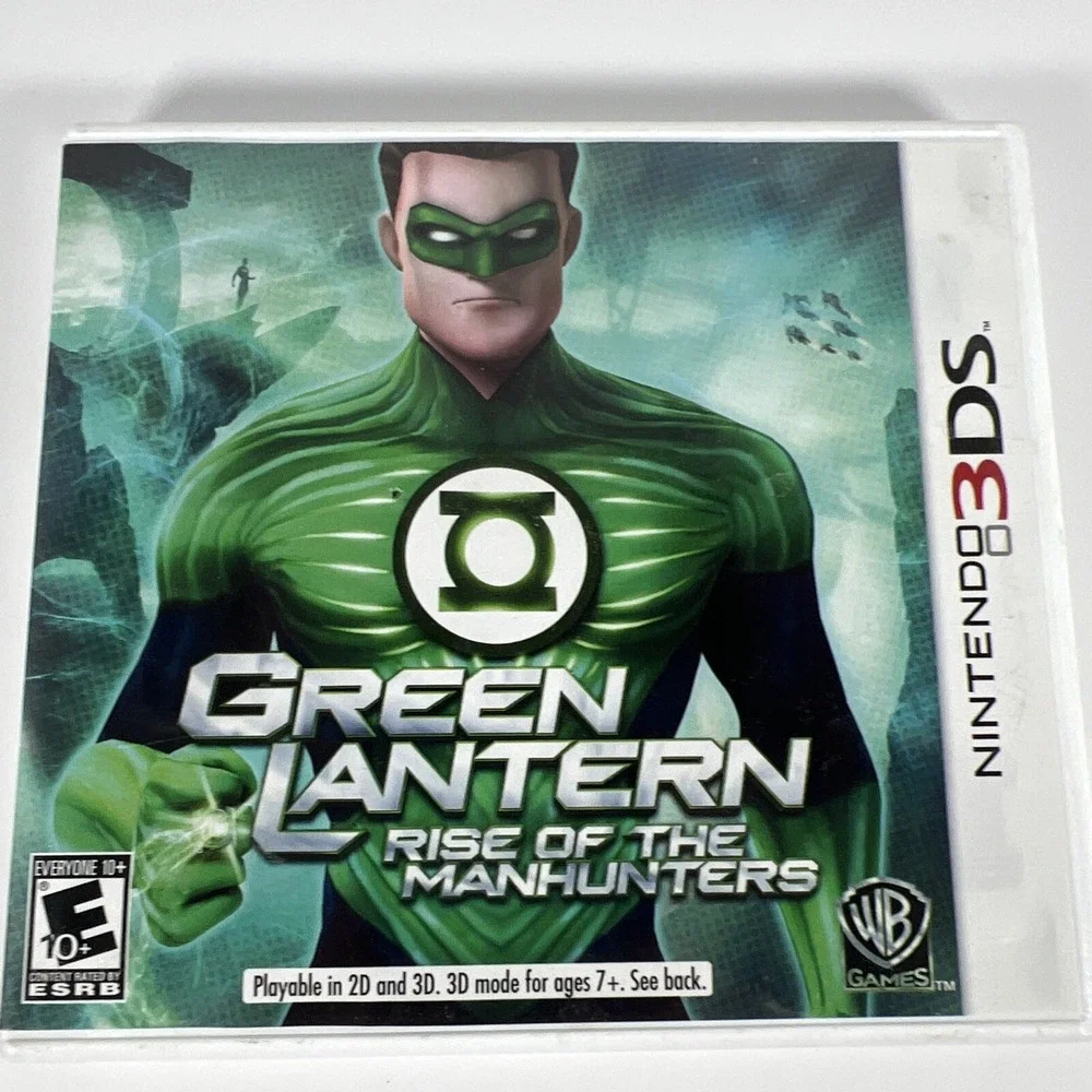 Nintendo 3DS - Green Lantern Rise‎ of the Manhunters CIB With Manual